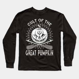 Cult of the Great Pumpkin Crossed Brooms Long Sleeve T-Shirt